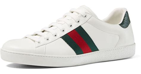 gucci trainers red and green|Gucci white platform sneakers.